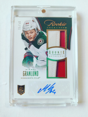 Mikael Granlund 13-14 Panini Rookie Selection Auto Patch /50