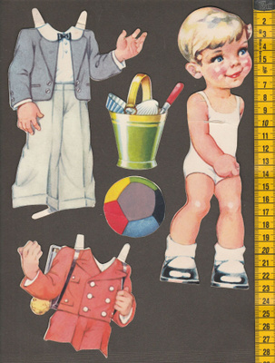 Paperinukke Kurt 1940-50-luku
