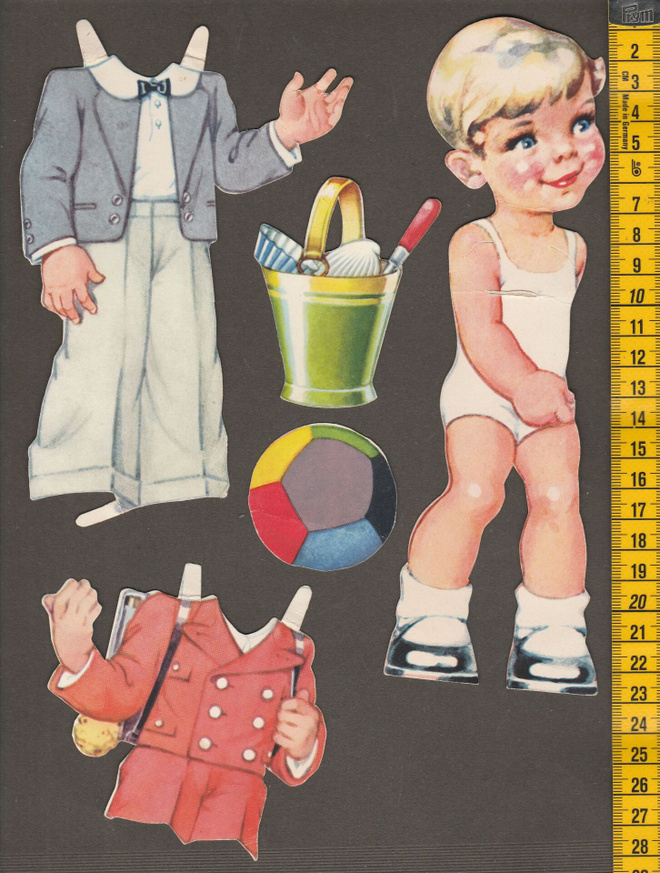 Paperinukke Kurt 1940-50-luku