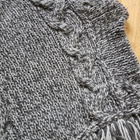 Harmaa Zara Poncho Neule - koko M - pikkukuva 3