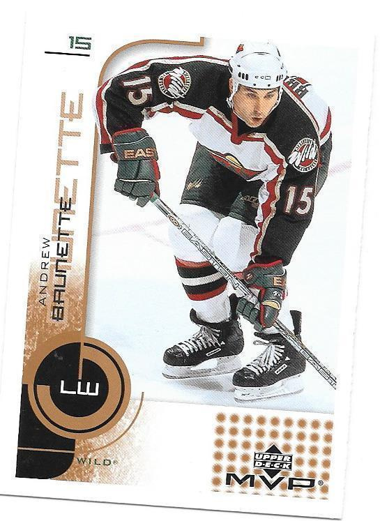 2002-03 Upper Deck MVP #91 Andrew Brunette Minnesota Wild