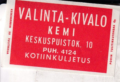 Kemi, Valinta - Kivalo , s98