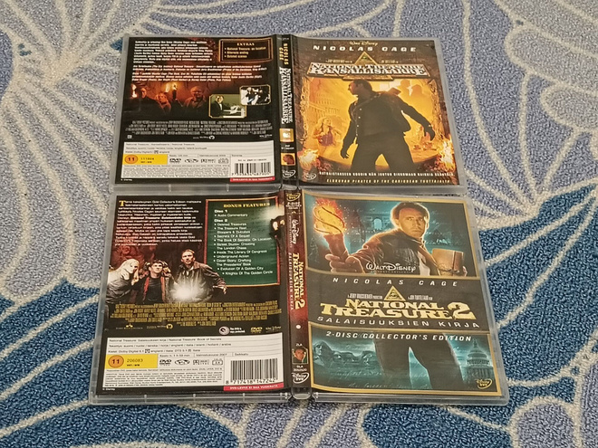 National Treasure 1 ja 2 Disney DVD