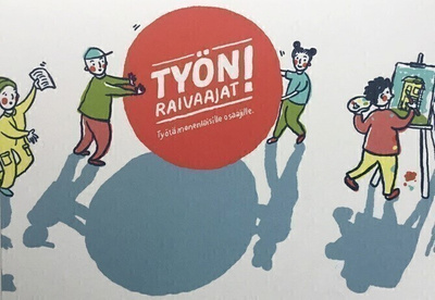 Taidemaalari ja muut Postikortti