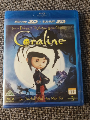 Coraline UUSI BLU-RAY 3D & 2D