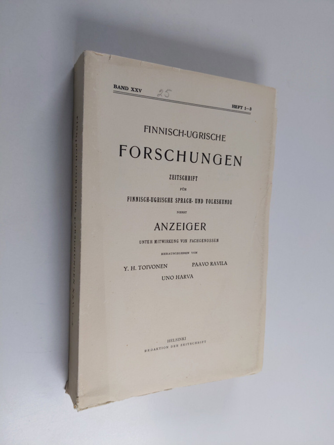 Finnisch-ugrische Forschungen : Zeitschrift fur finnisch-...