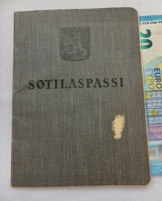 VANHA Sotilaspassi KTR1 Harvinaiset Merkinnät 1938