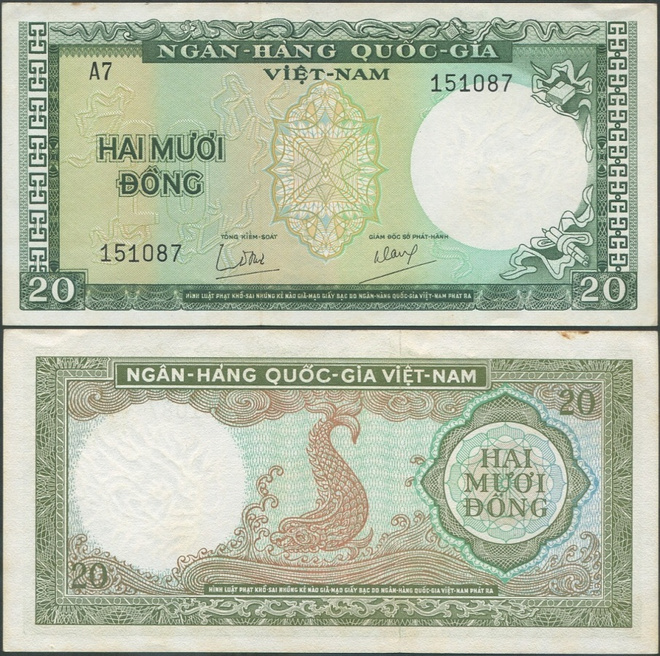Etelä-Vietnam South Vietnam 20 Dong 1964 (P-16) UNC-