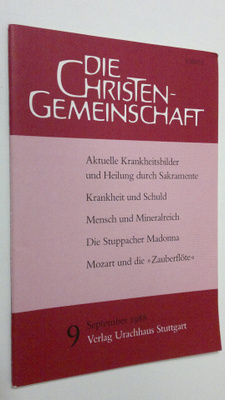 Die Christen-Gemeinschaft 9/1988 : Monatsschrift zur reli...
