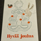 Hyvää joulua, joulukortti, kulkematon postikortti, UUSI - pikkukuva 1
