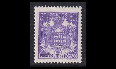 Monaco 224 ** Käyttösarja vaakuna 50 C (1940)
