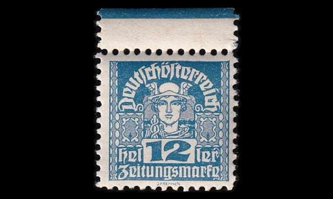 Itävalta 300x_PZ ** Sanomalehtimerkki 12 H yksityishamm. (1