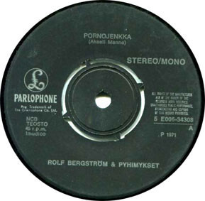 (7") Rolf Bergström & Pyhimykset - Pornojenkka