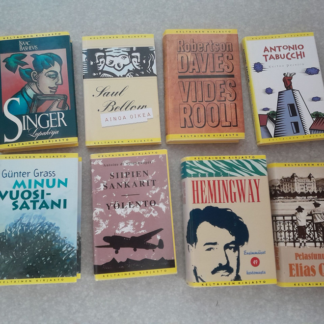 Keltainen kirjasto,hemingway