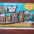 Greetings from New Mexico 1970-luku sommitelmakortti - pikkukuva 1