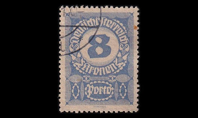 Itävalta P_90y o Porto 8 Kr harm.pap (1920)