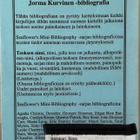 Jorma Kurvinen Bibliografia 1958-1998 - pikkukuva 2
