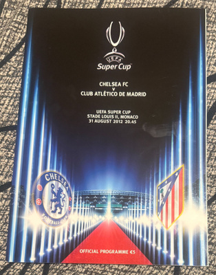 UEFA SUPER CUP MONACO 2012 OFFICIAL PROGRAMME
