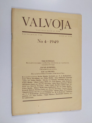 Valvoja 4/1949
