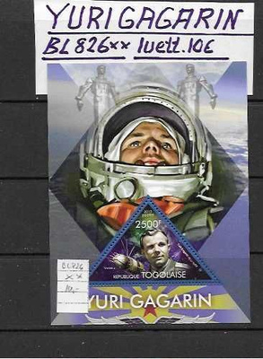 AVARUUS YURI GAGARIN TOGOLAISE BL826**LUETT.10€
