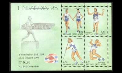 1246-9BL12 ** Finlandia 95 Yleisurheilun EM (1994)