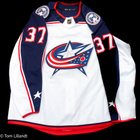 Markus Hännikäinen Columbus Blue Jackets Game Worn-pelipaita - pikkukuva 2