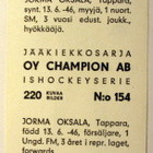 JORMA OKSALA TAPPARA Champion 1966 - pikkukuva 2
