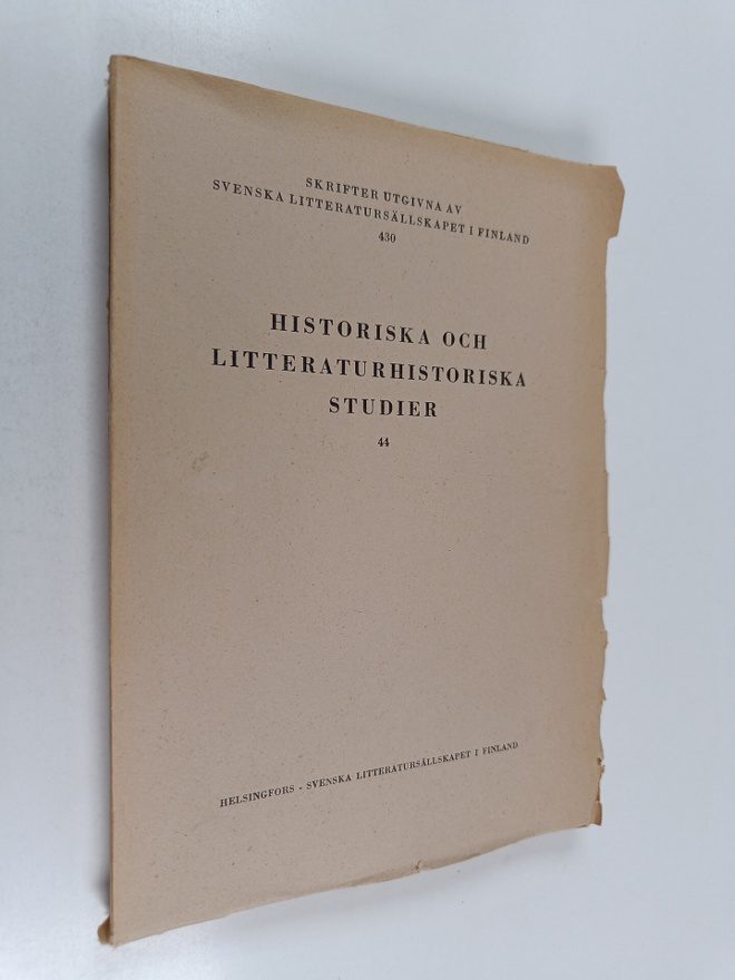 Historiska och litteraturhistoriska studier 44
