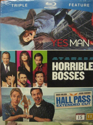 YES MAN / HORRIBLE BOSSES JA HALL PASS BLU-RAY TRIPLE