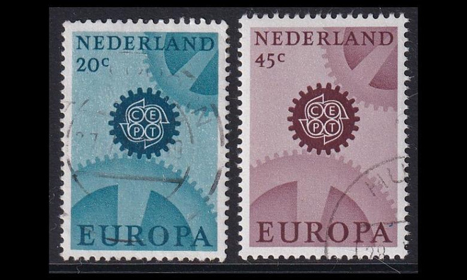 Alankomaat 878-9x o Europan tav.pap (1967)