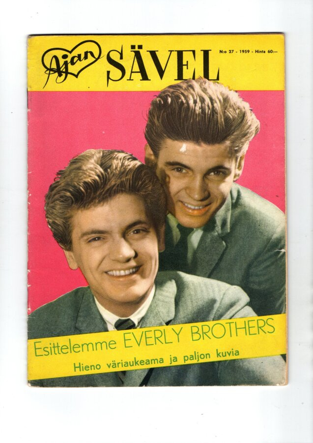 Ajan Sävel n:o 27 1959 Every Brothers. Brigitte. Marilyn.