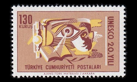 Turkki 2023 ** Unesco 20v (1966)