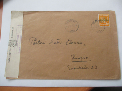 1942 Paatene sens tarvekuori papille Kuopioon