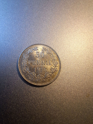 50 penniä 1916.