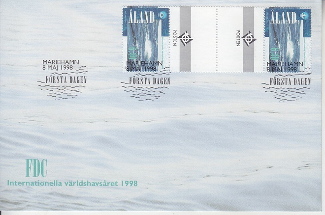 Åland FDC  LaPe 142 välilöparilla