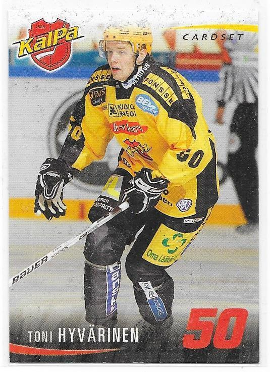 2009-10 CardSet #96 Toni Hyvärinen Kalpa