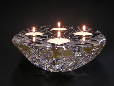 Orrefors  Kosta Boda Wallnut Candle holder 4 in 1