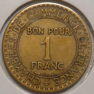 France. 1 franc 1925.