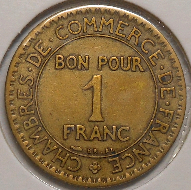 France. 1 franc 1925.