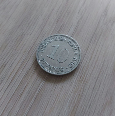 10 Pfennig 1909 Saksa