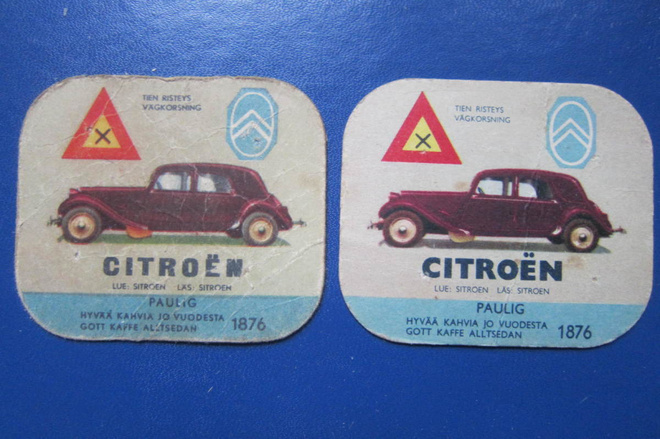PAULIG KAHVILAPPUJA 2 KPL: CITROEN TYYPIT 1 JA 2