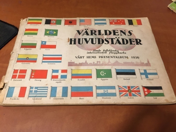 VÄRLDENS HUVUDSTÄDER HEM PRESENTALBUM 1936