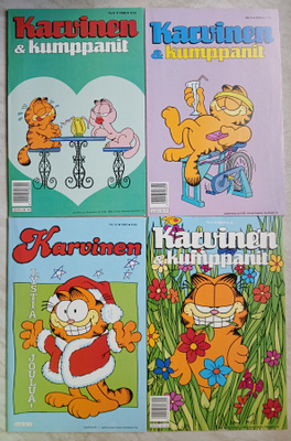 4 x Karvinen 1987-89 , lukemattomia