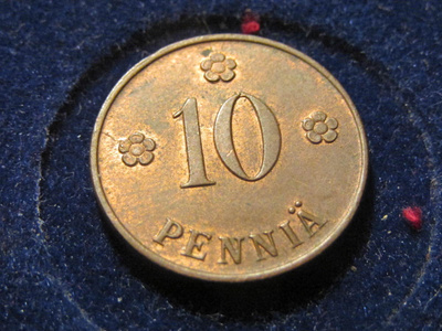 10 penniä 1921