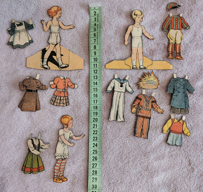 Paperinuket 3 kpl 1920-30-luku