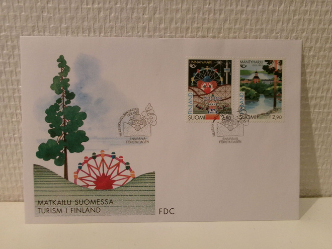 FDC- ensipäiväkuori - Matkailu Suomessa - 1995