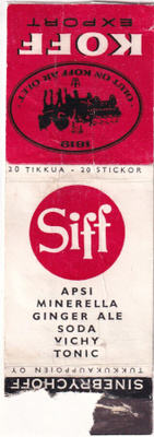 Helsinki, Sinebrychoff. Siff - Koff.  Export, Olut ,    e119