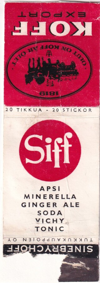 Helsinki, Sinebrychoff. Siff - Koff.  Export, Olut ,    e119