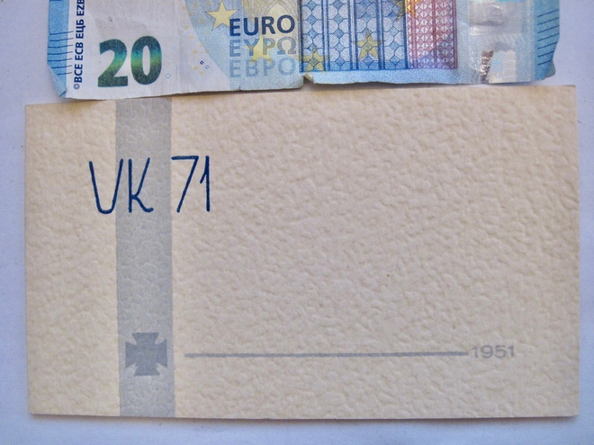 VANHA Kutsu Upseerikoulu RUK UK 71 Kurssijuhla 1951 Hamina
