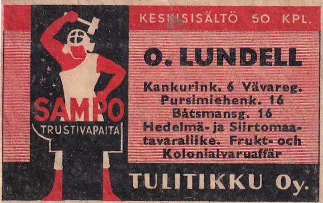 O, Lundell, Kankurink. 6, Pursimiehenk. 16     s111